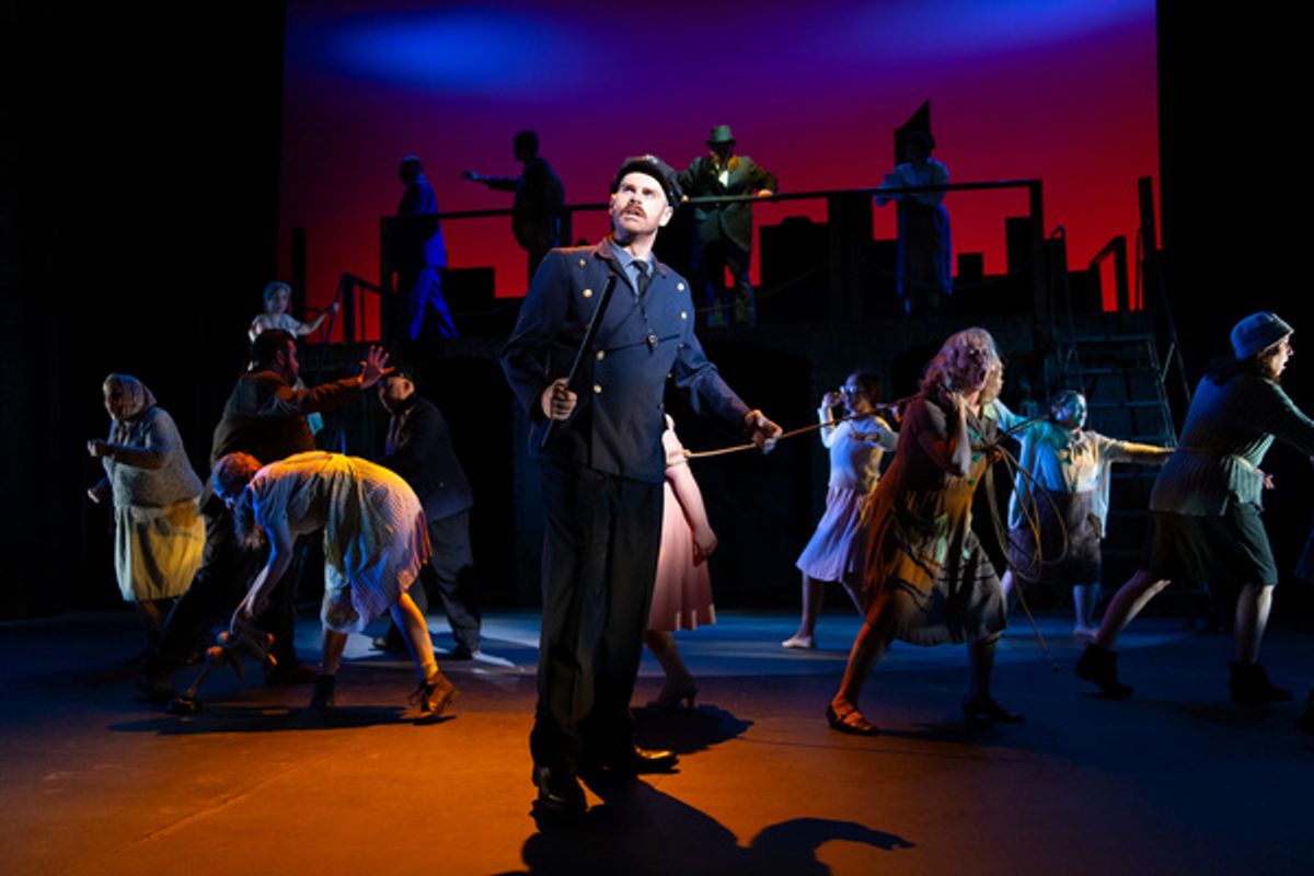 Joseph Brown and the cast at 