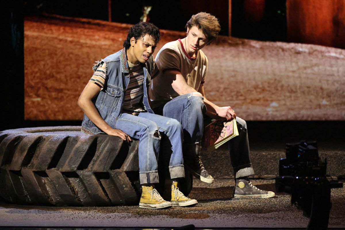 Sky Lakota-Lynch and Brody Grant  at 