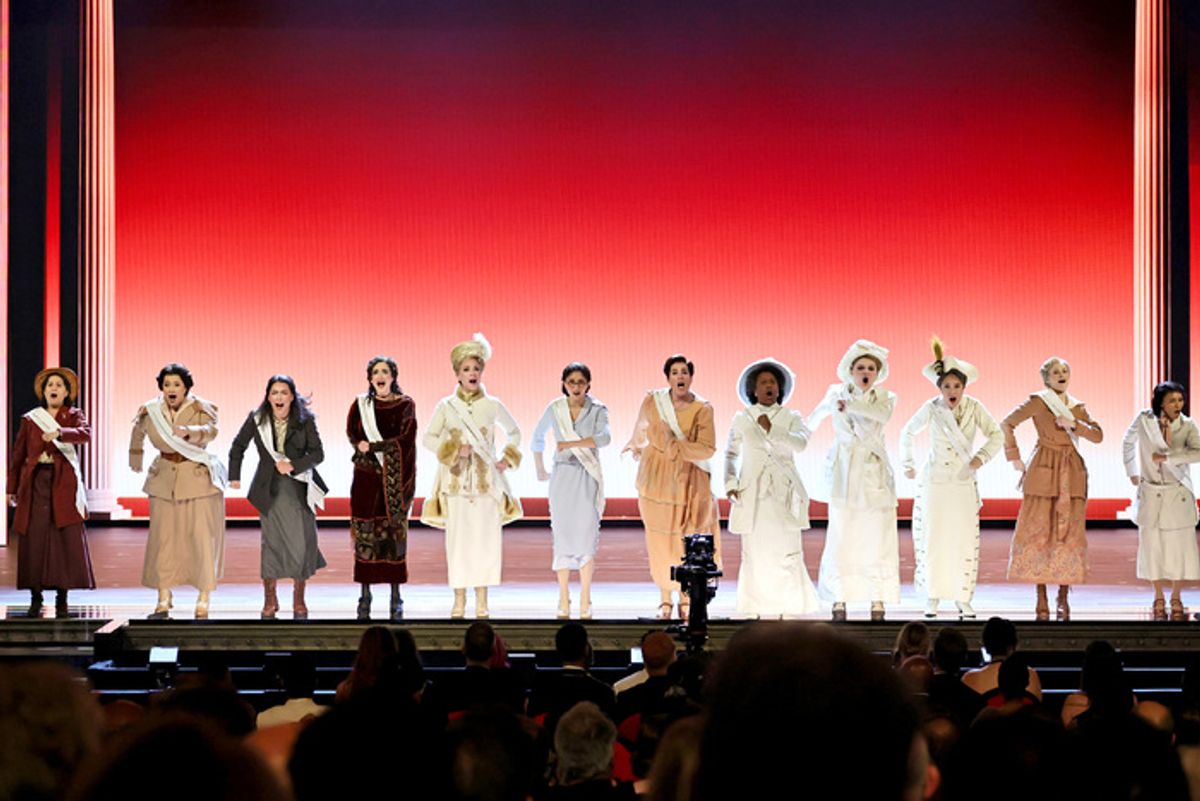 Shaina Taub and cast of Suffs at 