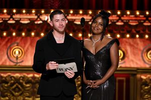 Nick Jonas and Adrienne Warren Photo