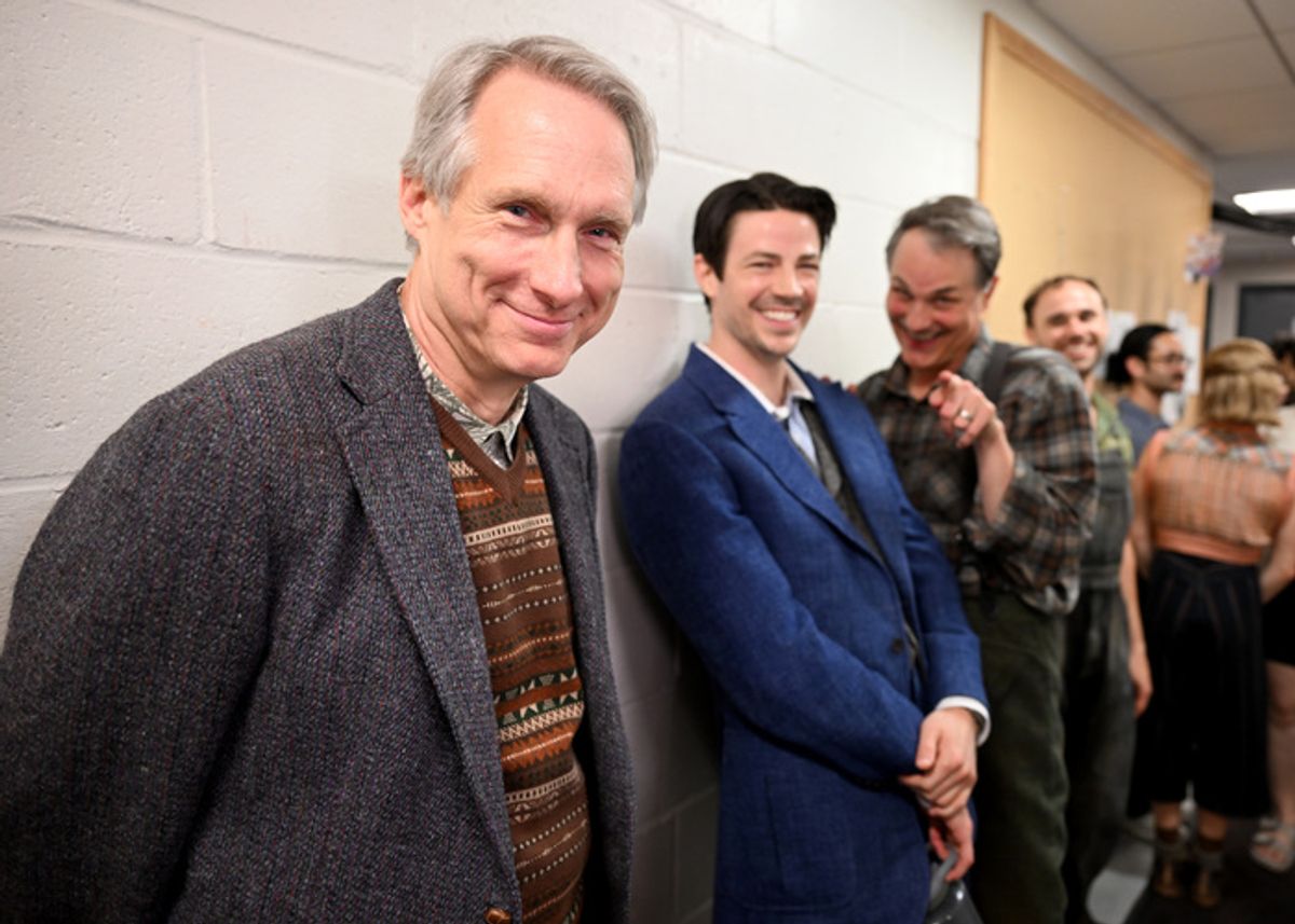 Gregg Edelman and Grant Gustin  at 