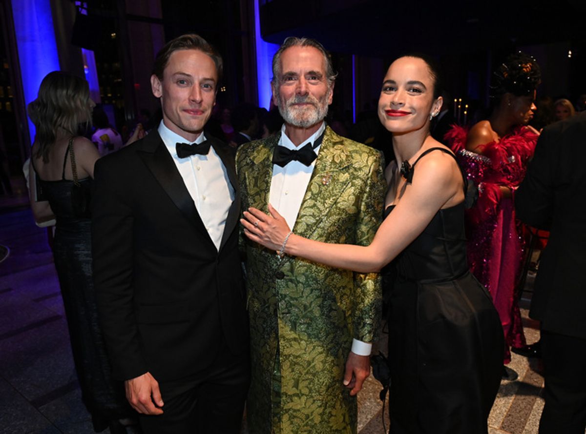 A guest, Steven Skybell, and Juliana Canfield at 