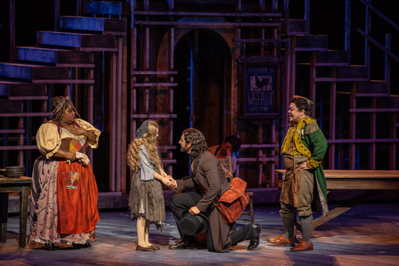 Exclusive Photos: See John Riddle, Jordan Donica & Teal Wicks in LES MISERABLES at The Muny  Image