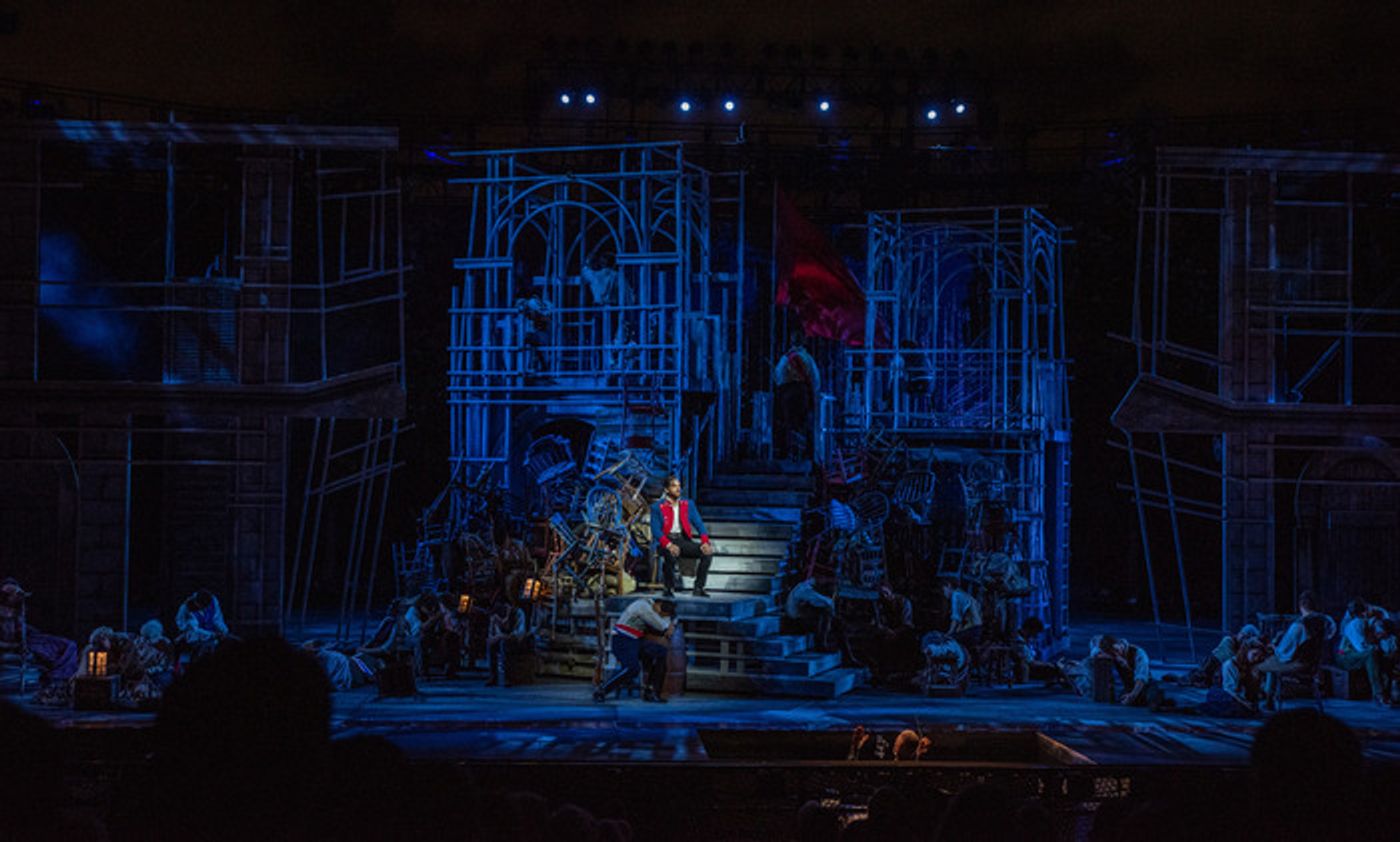 Exclusive Photos: See John Riddle, Jordan Donica & Teal Wicks in LES MISERABLES at The Muny  Image