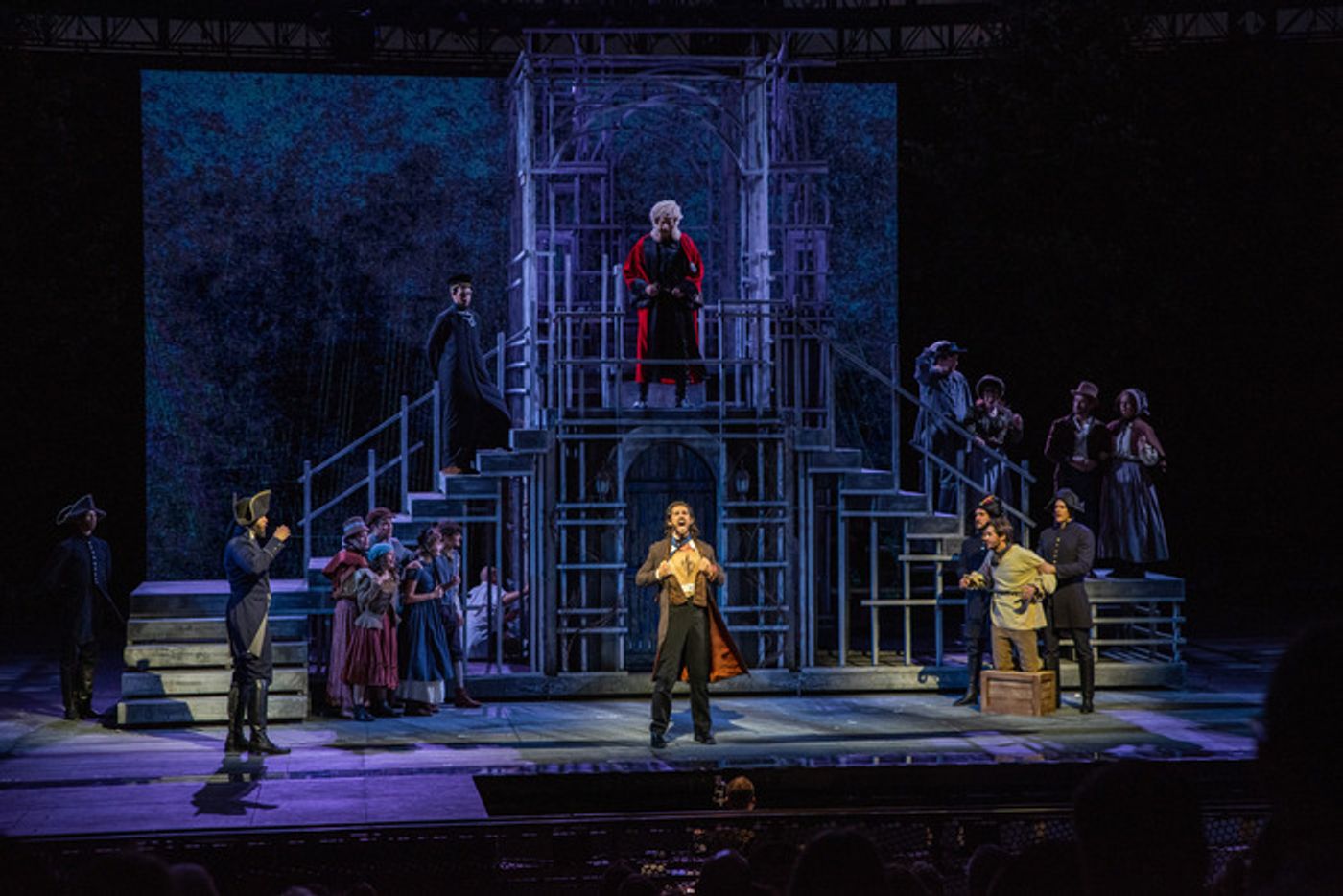 Exclusive Photos: See John Riddle, Jordan Donica & Teal Wicks in LES MISERABLES at The Muny  Image