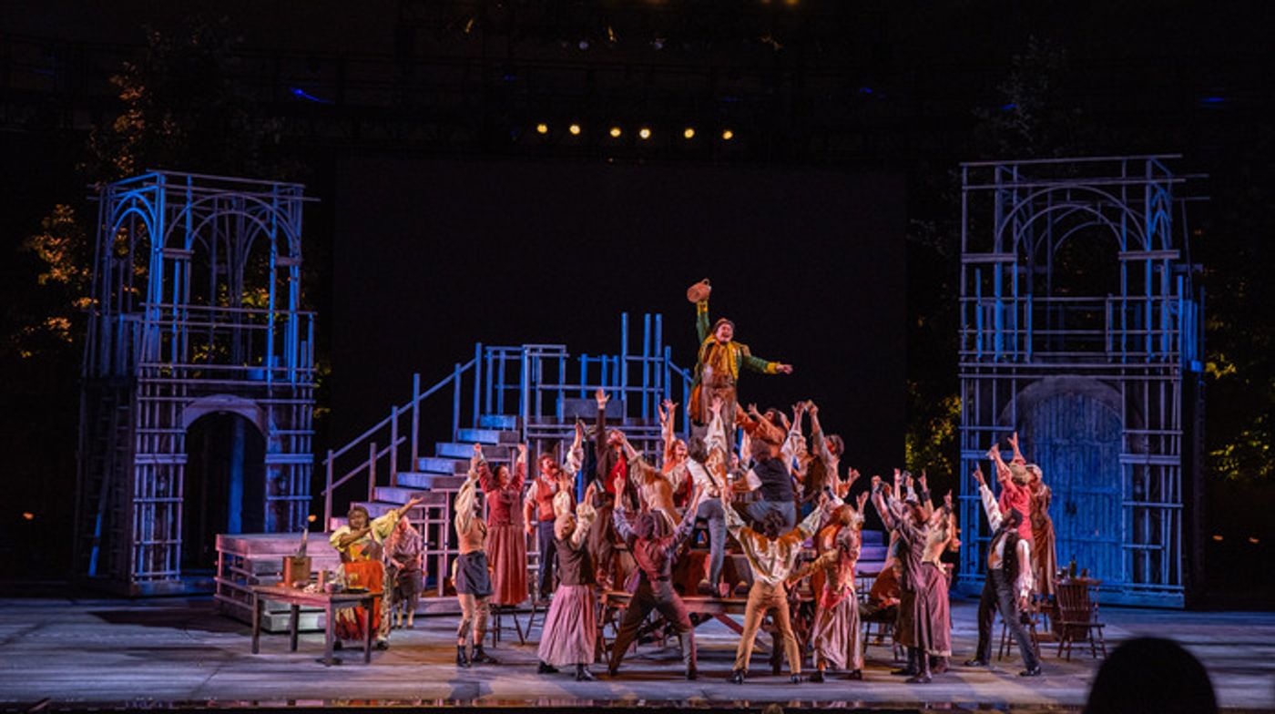 Exclusive Photos: See John Riddle, Jordan Donica & Teal Wicks in LES MISERABLES at The Muny  Image