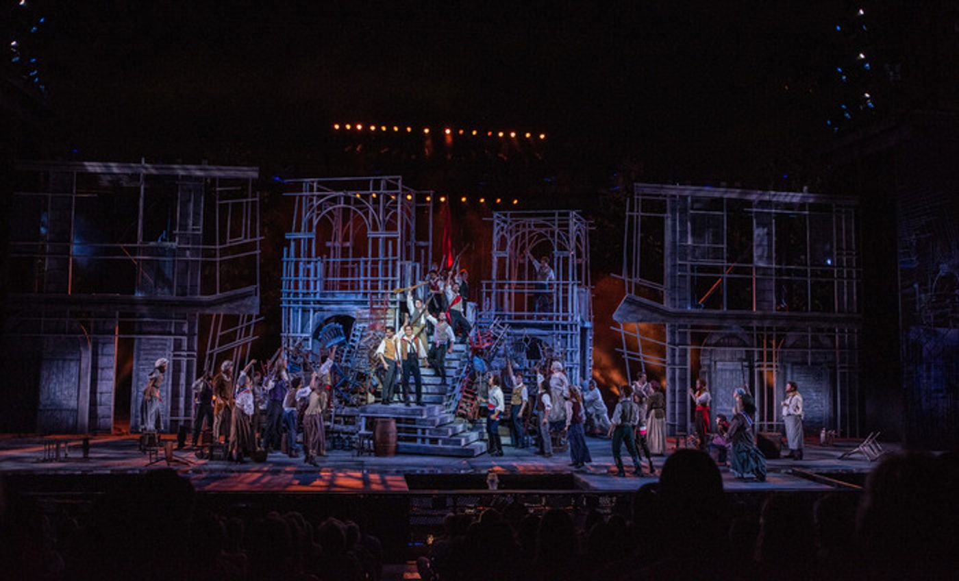 Exclusive Photos: See John Riddle, Jordan Donica & Teal Wicks in LES MISERABLES at The Muny  Image