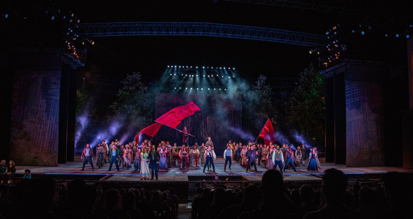 Exclusive Photos: See John Riddle, Jordan Donica & Teal Wicks in LES MISERABLES at The Muny  Image