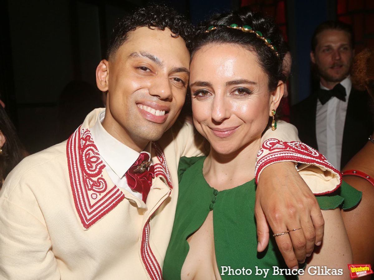 Sky Lakota-Lynch and Danya Taymor at 