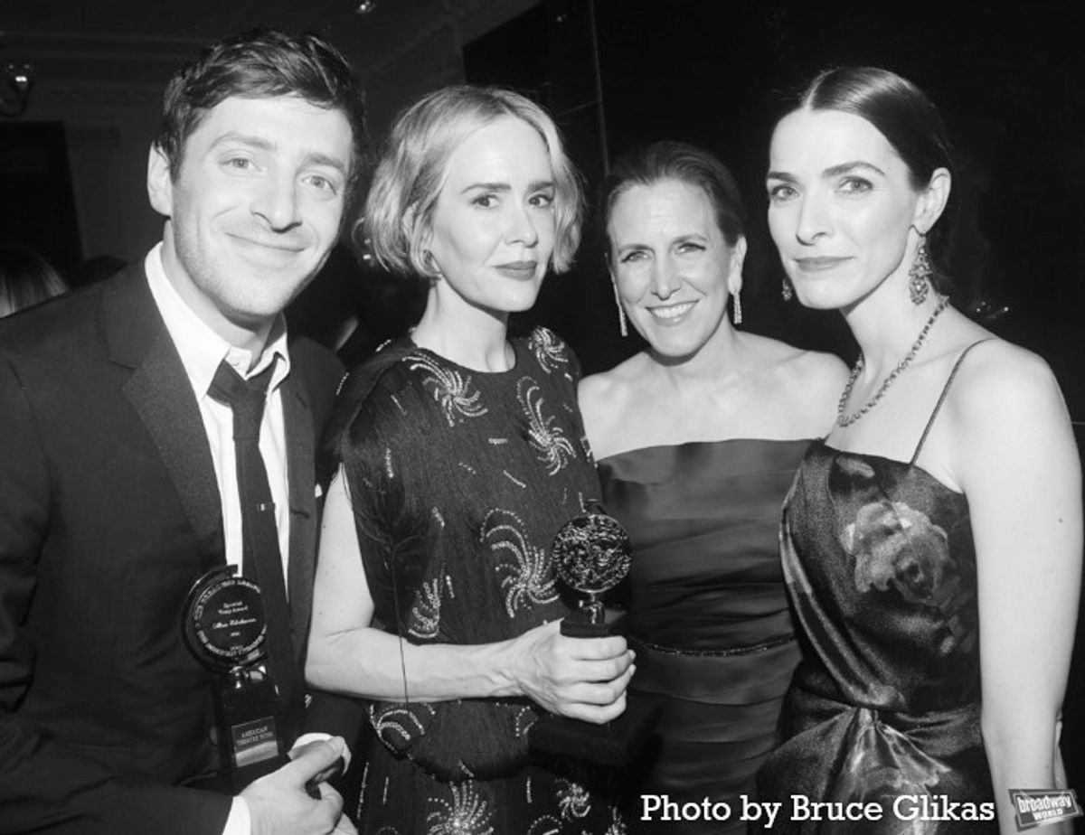 Alex Edelman, Sarah Paulson, Kristin Caskey and Bee Carrozzini at 