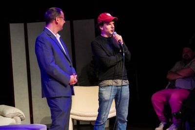 Colin Cosell  and Jesse Eisenberg Photo