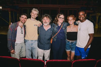 Ricky Ubeda, Ben Cook, Jeff Richmond, Tina Fey, Gaby Diaz, and Ahmad Simmons Photo