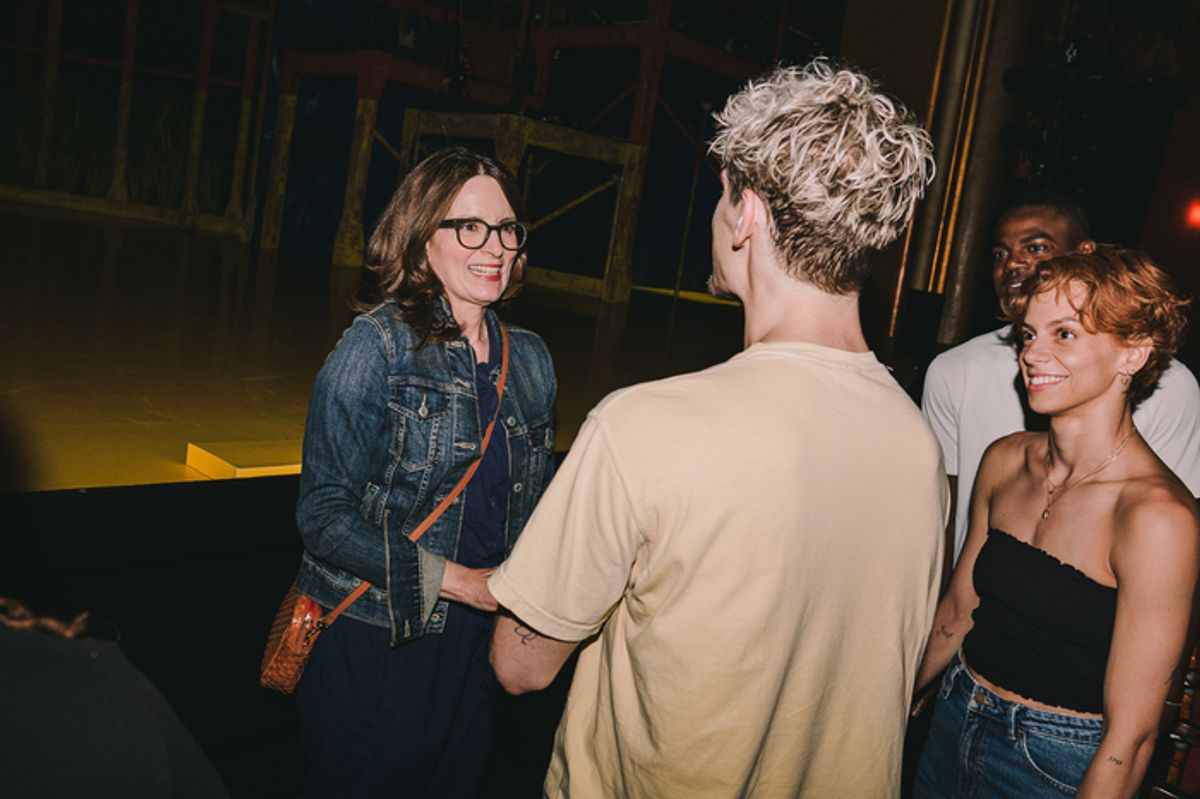 Tina Fey with the cast of Illinoise at 