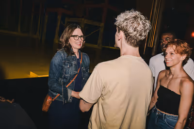 Tina Fey with the cast of Illinoise Photo