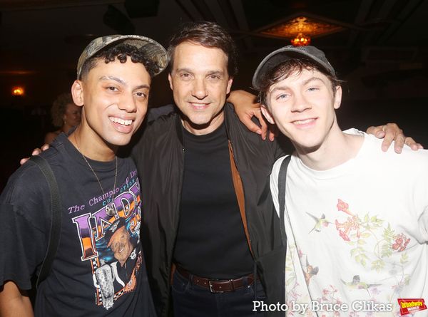 Sky Lakota-Lynch, Ralph Macchio and Brody Grant Photo