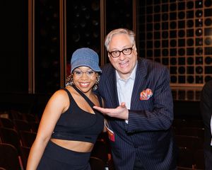 Tamika Lawrence and Douglas Carter Beane @ BroadwayWorld Tamika Lawrence and Douglas Carter Beane Photo