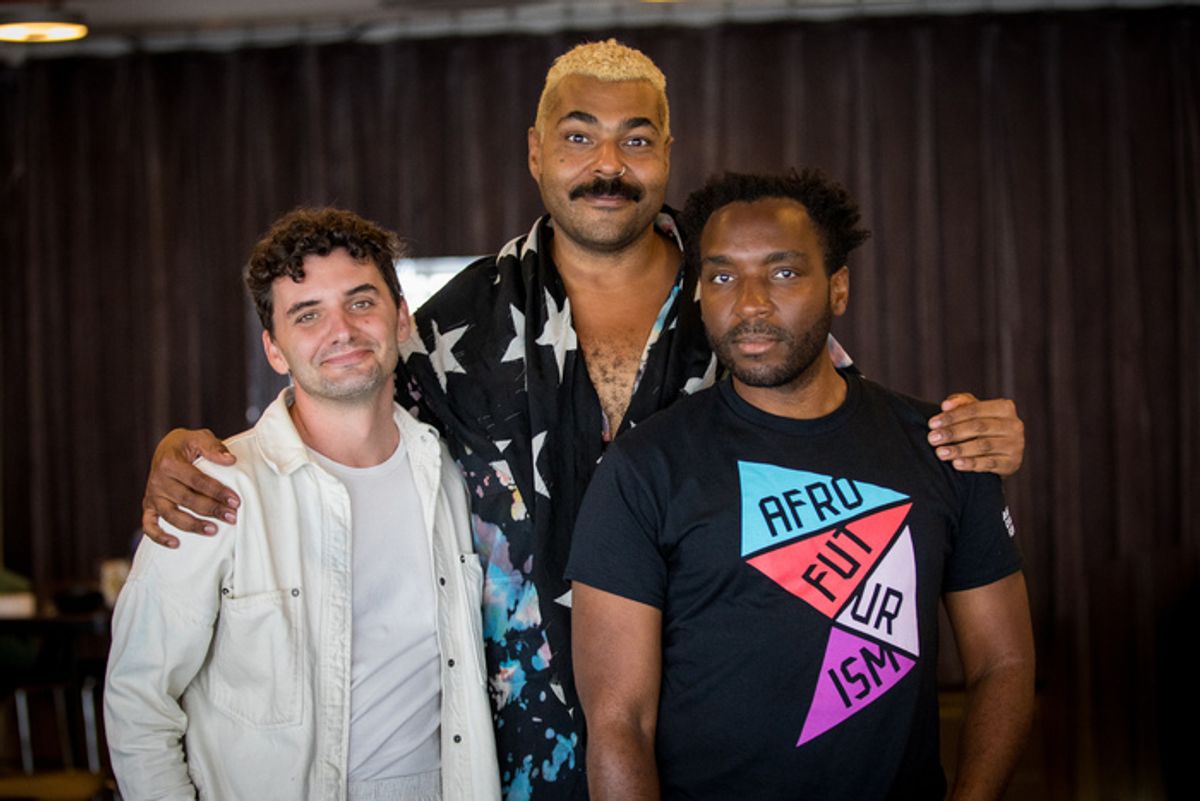 Dustin Wills, Montana Levi Blanco, and Phillip Howze at 