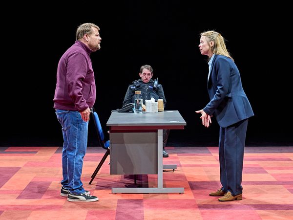 James Corden, Zachary Hart, Anna Maxwell Martin Photo