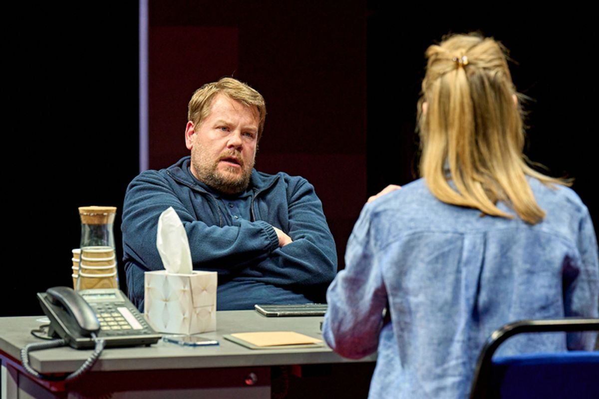 James Corden, Anna Maxwell Martin at Photos: First Look at James Corden, Anna Maxwell Martin and Zachary Hart in THE CONSTITUENT