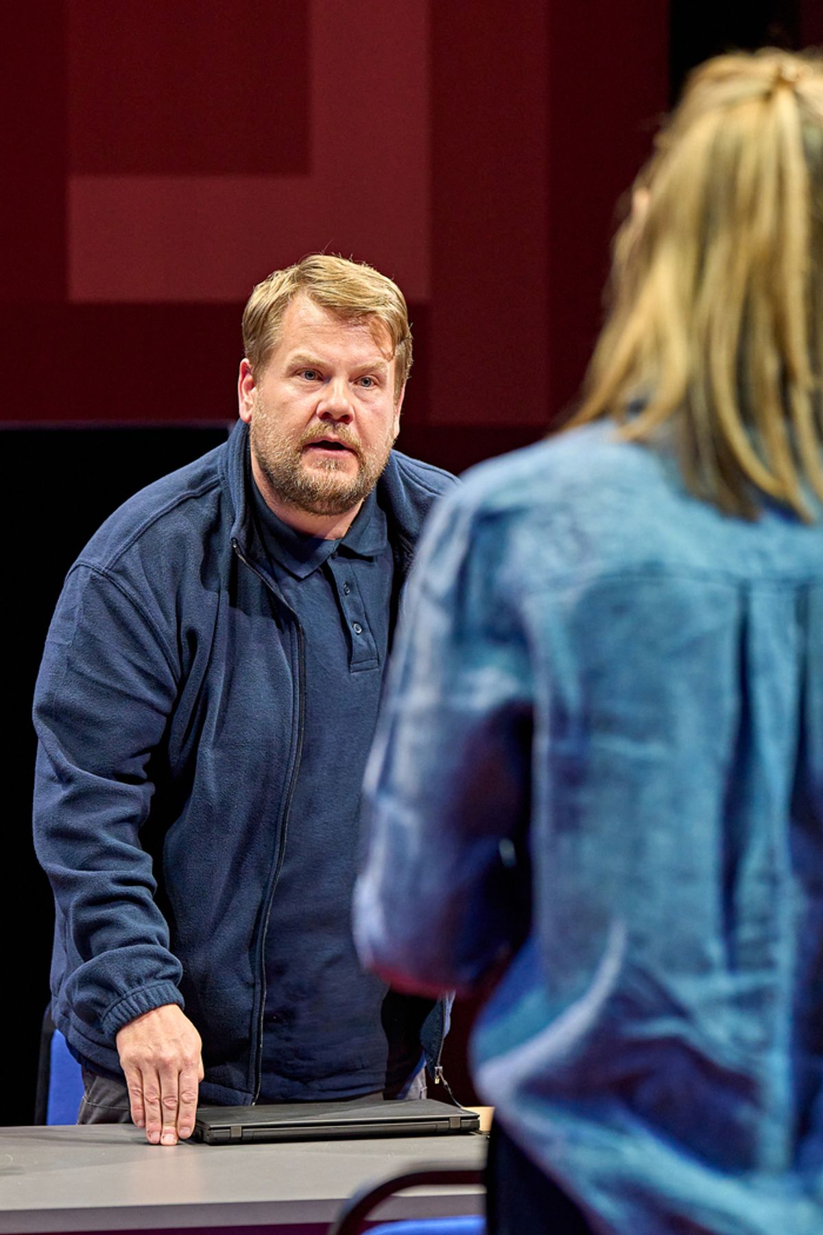 James Corden, Anna Maxwell Martin at 