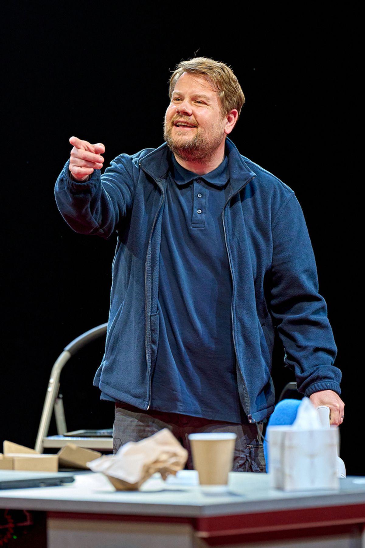 James Corden at Photos: First Look at James Corden, Anna Maxwell Martin and Zachary Hart in THE CONSTITUENT