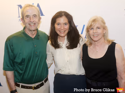 Bill  Shutzer, Director Diane Paulus and Faye Shutzer Photo