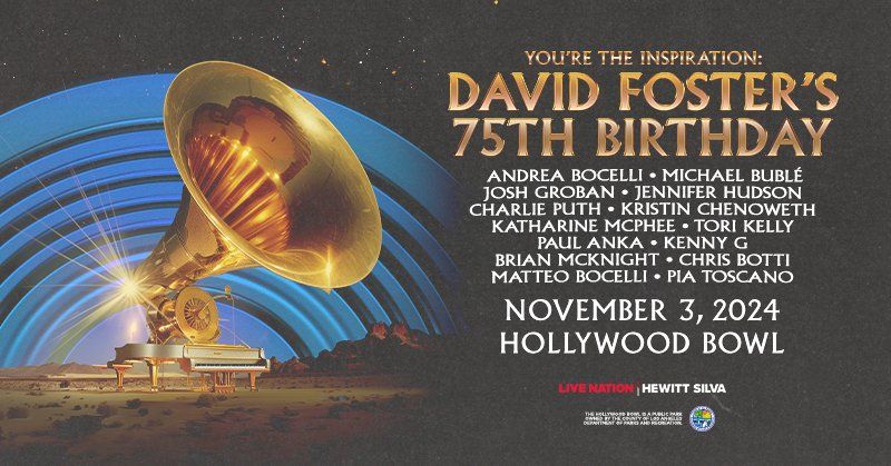 David Foster Birthday Concert to Feature Josh Groban, Kristin Chenoweth, & More  Image