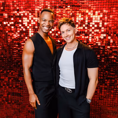 Johannes Radebe and Dan Partridge
 Photo