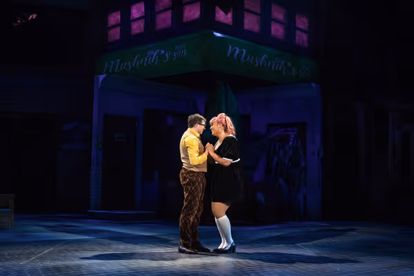  Will Roland (Seymour Krelborn) and China Brickey (Audrey) Photo