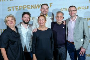 Meighan Gerachis, John Drea, Laurie Metcalf and Micah Stock, Joe Mantello and Samuel  Photo