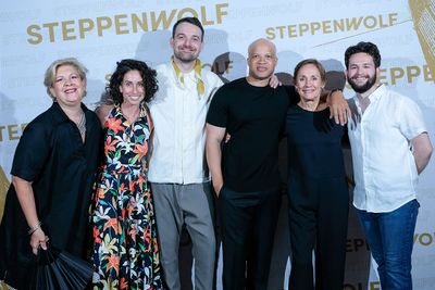 Meighan Gerachis, Audrey Francis, Micah Stock,  Glenn Davis, Laurie Metcalf and John  Photo
