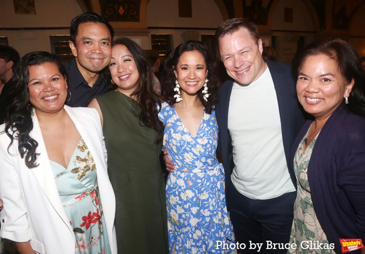 Liz Casasola, Jose Llana,Jaygee Macapugay, Ali Ewoldt, Mat Hostetler and Melody Butiu at 