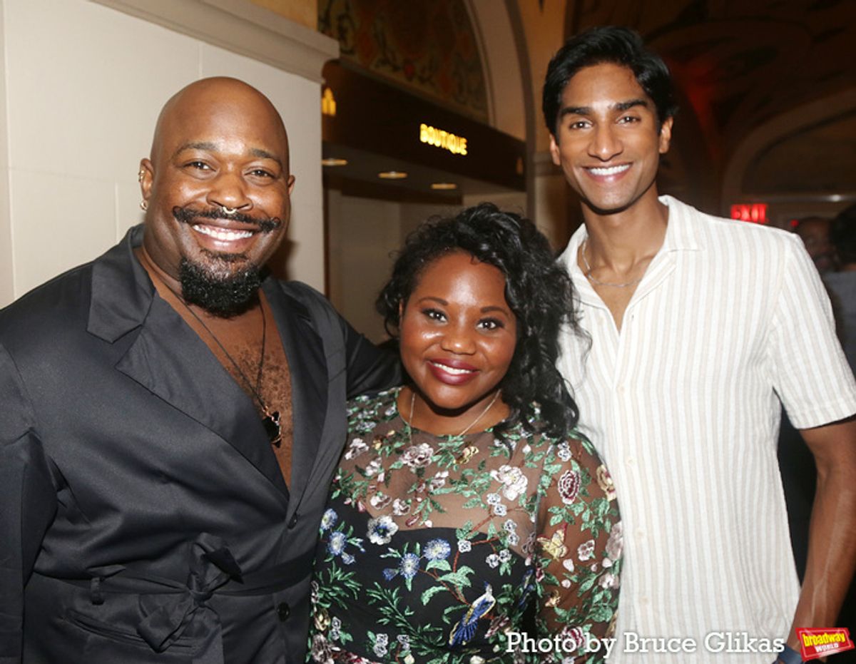 Kent Overshown,  Lindsay Roberts and Michael Maliakel at 