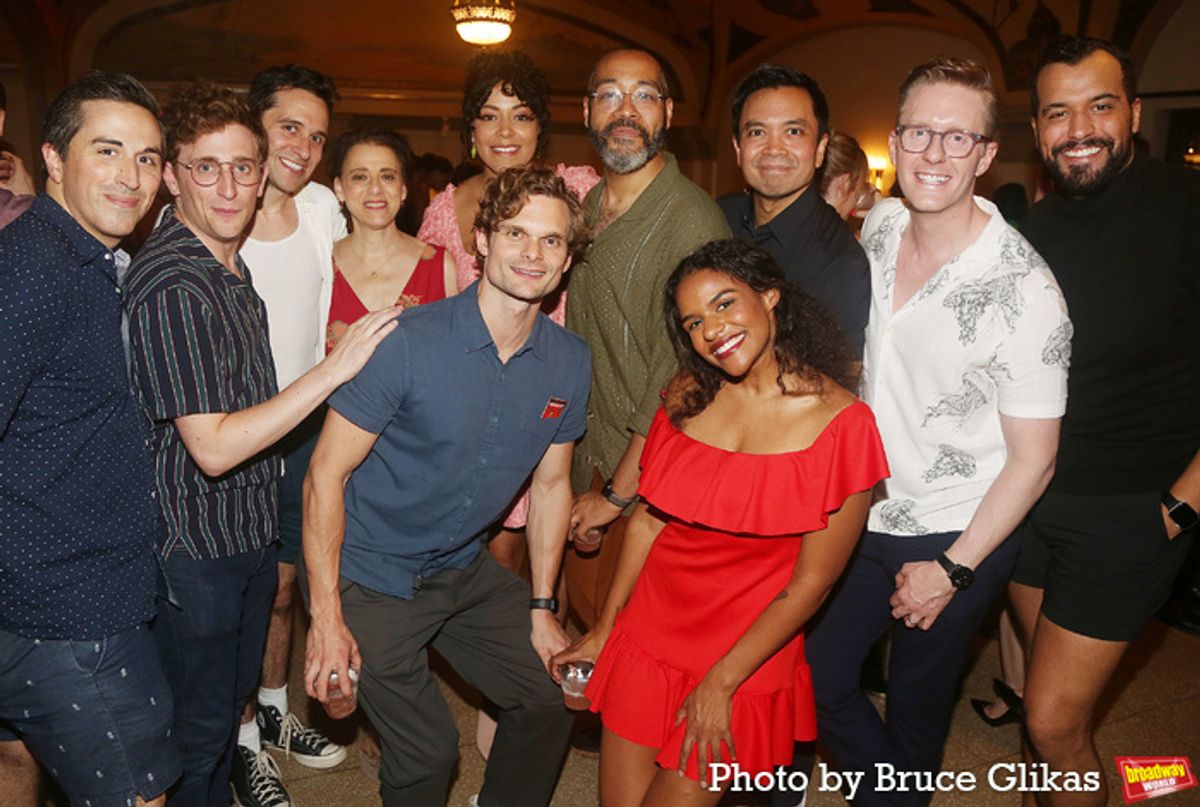 Matthew Scott, Nathan Salstone, Adam Chanler-Berat, Judy Kuhn, Andrew Durand, Lilli Cooper,  Samantha Williams, Eddie Cooper, Jose Llana, Timothy McDevitt and Brandon Contreras at 
