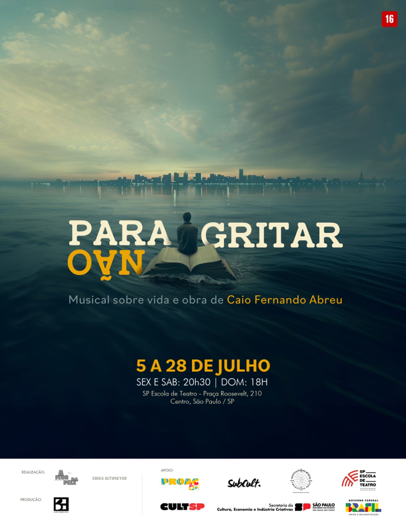 Musical PARA NAO GRITAR (To Not Scream) Pays Tribute to Brazilian Writer Caio Fernando Abreu Through His Unique Work  Image