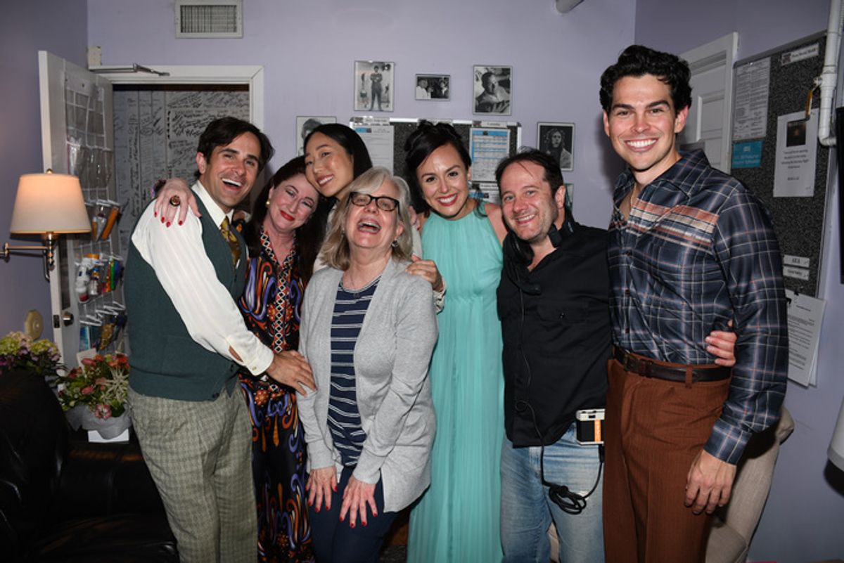 The Cast of MASTER CLASS with Director Lisa Peterson at 