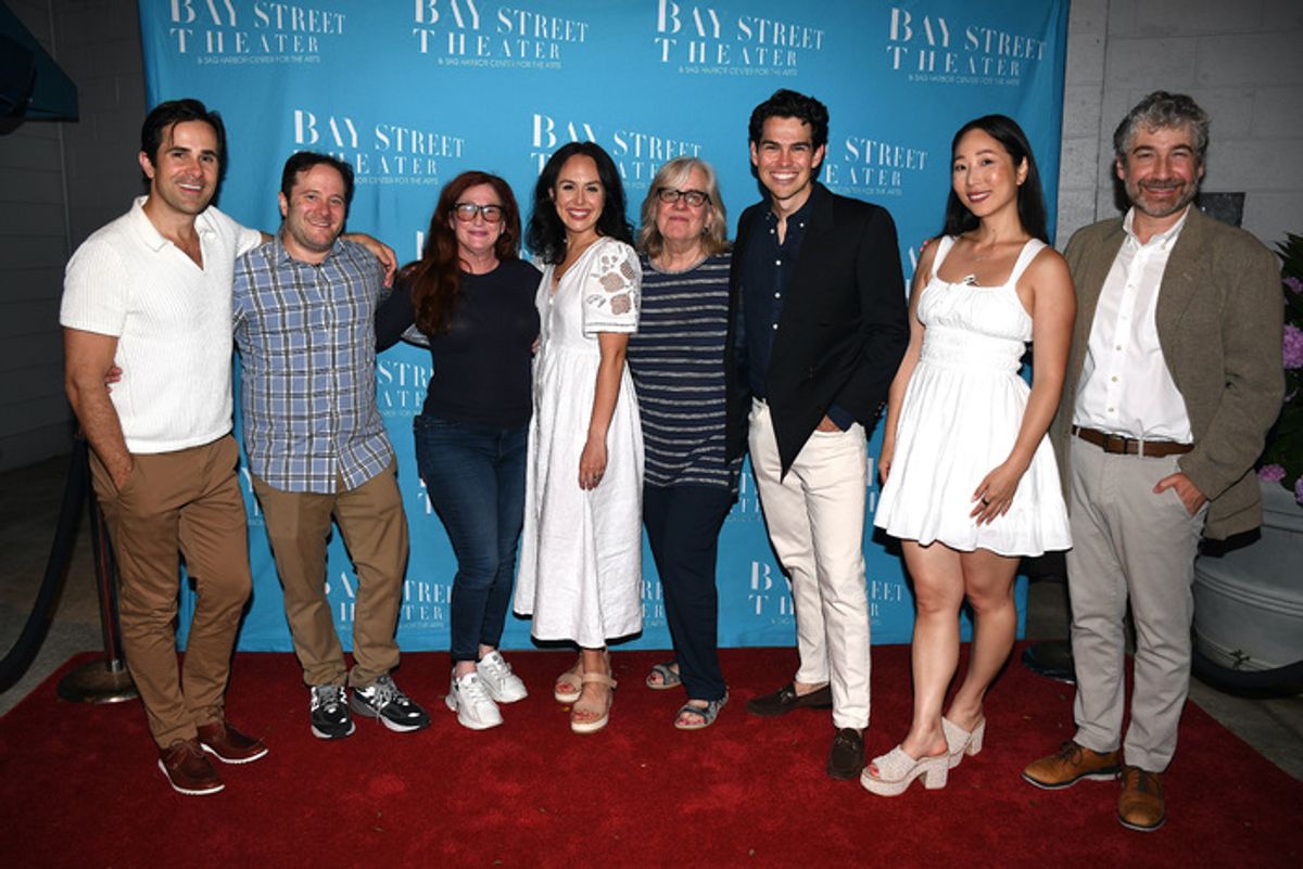 The Cast of MASTER CLASS with Lisa Peterson and Scott Schwartz at 