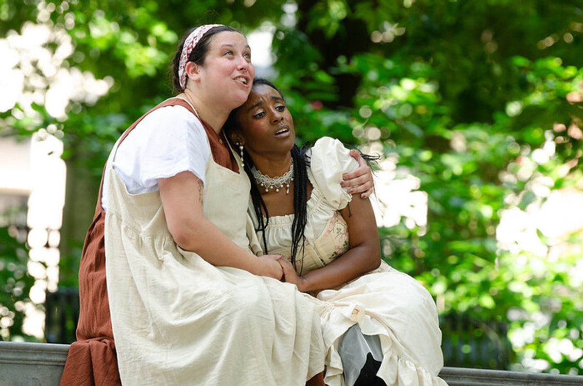 Kristen Alesia and Ebby Offord at 