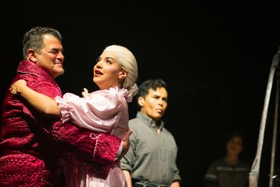 Peter Gregus, Sophia Alawi, Alex Rodriguez Photo