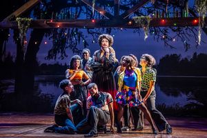 J. Harrison Ghee (center) and ensemble members @ BroadwayWorld J. Harrison Ghee (center) and ensemble members Photo