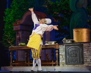 Christopher Sieber in the 2024 Muny production of Disney's The Little Mermaid.  Photo