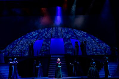Kennedy Caughell and the Cast of FROZEN Photo
