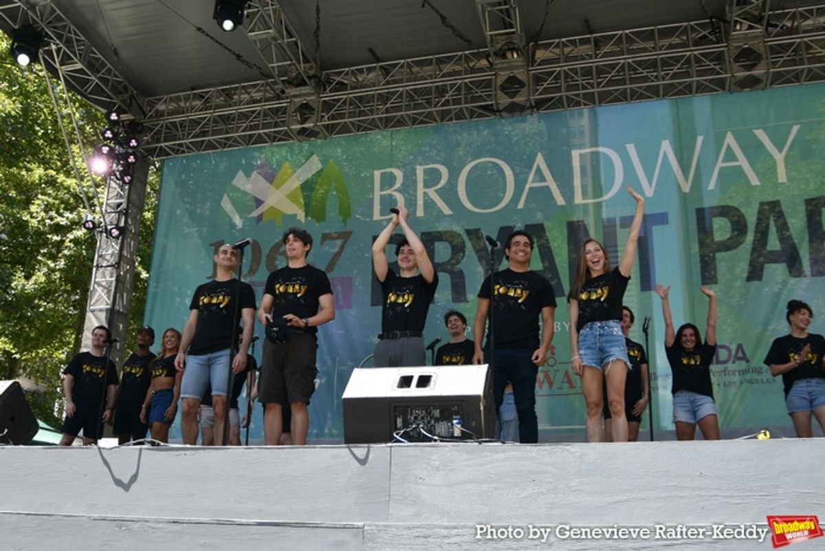 The Cast of The Who's Tommy that includes-Ali Louis Bourzgui, Bobby Conte, Adam Jacobs, Haley Gustafson, Jeremiah Alsop, Ronnie S. Bowman, Jr., Tyler James Eisenreich, Afra Hines, David Paul Kidder, Alexandra Matteo, Mark Mitrano, Reagan Pender, Daniel Quadrino, Jenna Nicole Schoen, Dee Tomassetta and Andrew Tufano at 