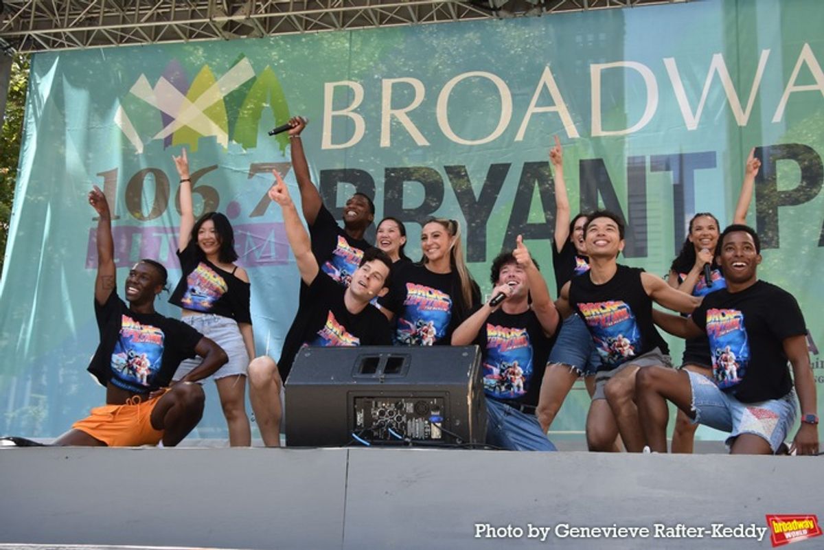 Evan Alexander Smith, JJ Niemann, Jelani Remy and The Cast of Back To The Future at 