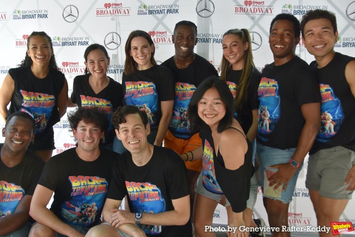 Evan Alexander Smith, JJ Niemann, Jelani Remy and The Cast of Back To The Future at 