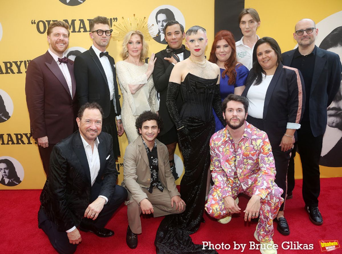 Producer Lucas McMahon, Producer Kevin McCollum, Director Sam Pinkleton, Bianca Leigh, Tony Macht, Conrad Ricamora, Cole Escola, James Scully, Hannah Solow, Peter Smith, Producer Carlee Briglia and Producer Mike Lavoie at 