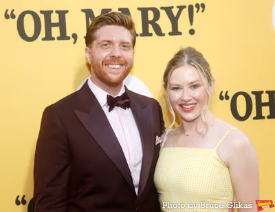 Producer Lucas McMahon and Ellie McPherson Photo