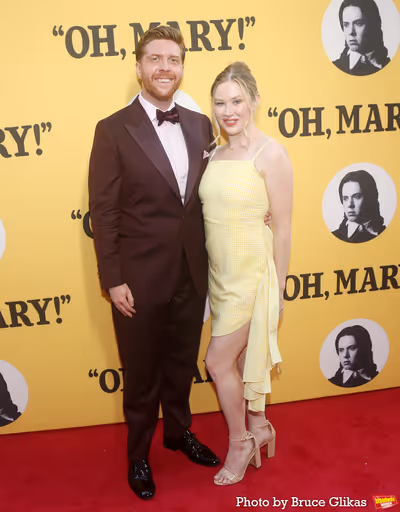 Producer Lucas McMahon and Ellie McPherson Photo