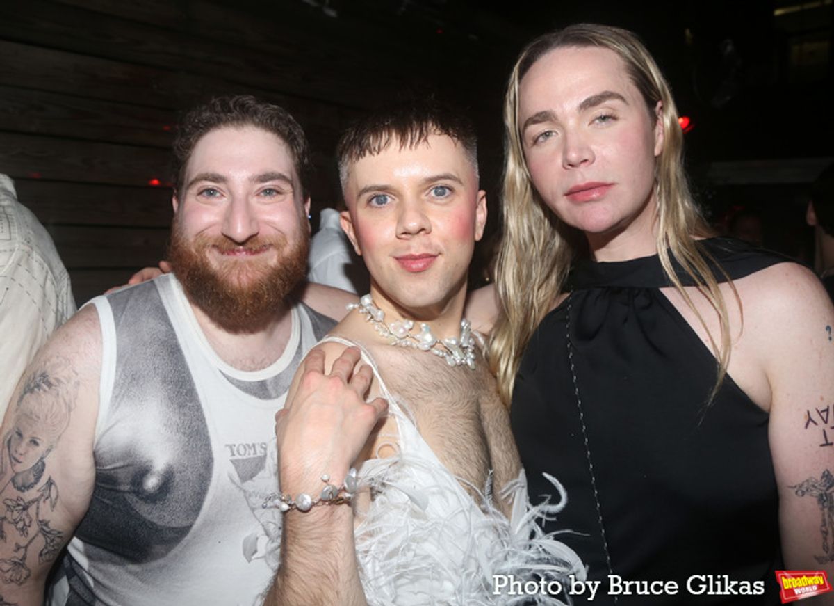 Hunter Abrams, Cole Escola and Guest at 