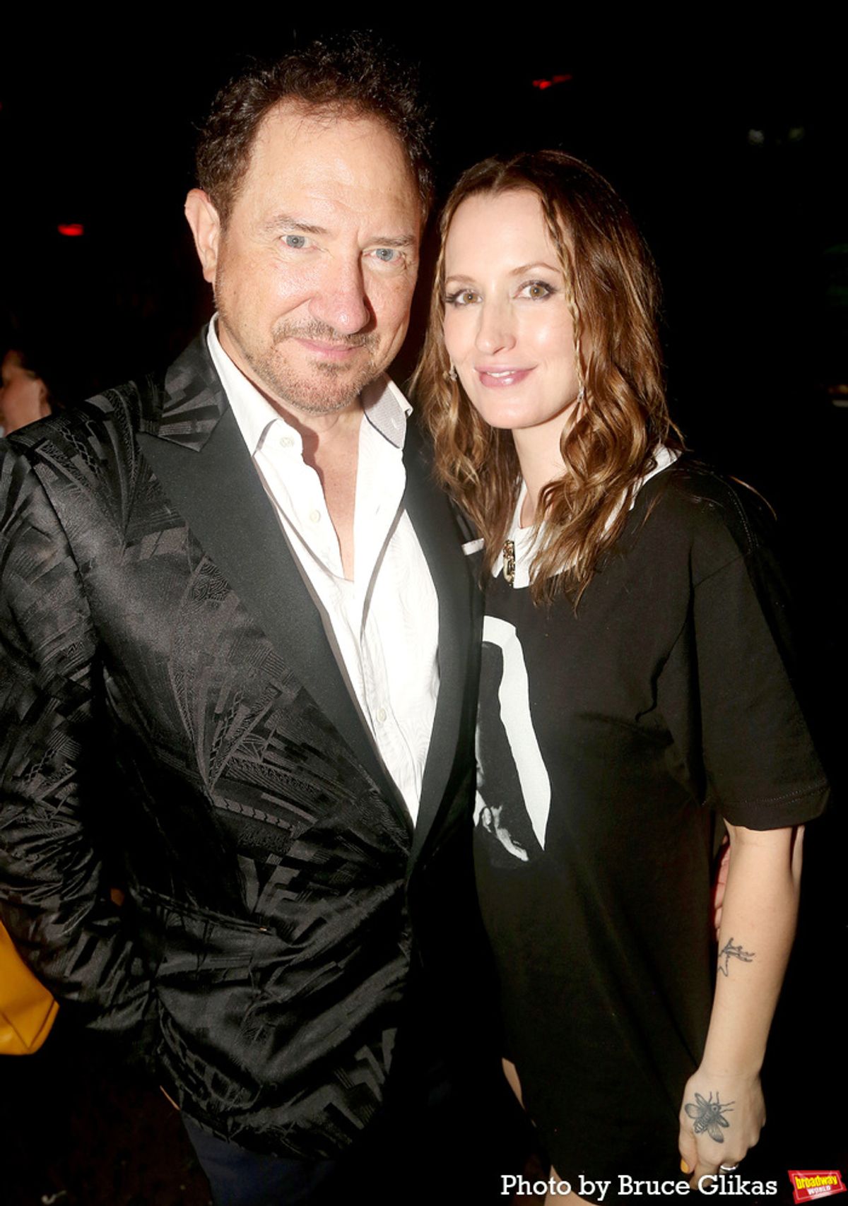 Producer Kevin McCollum and Ingrid Michaelson at 